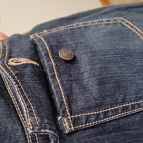 Daisy Fuentes blue jean denim mini skirt womens size 8 gently loved - Picture 4 of 8